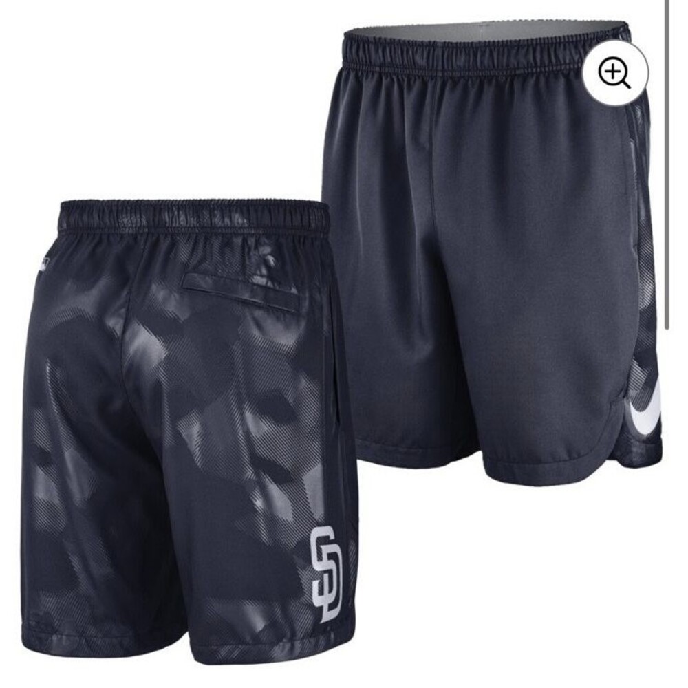 Nike San Diego Padres Authentic Collection Dri-FIT Performance Shorts Mens M Nav